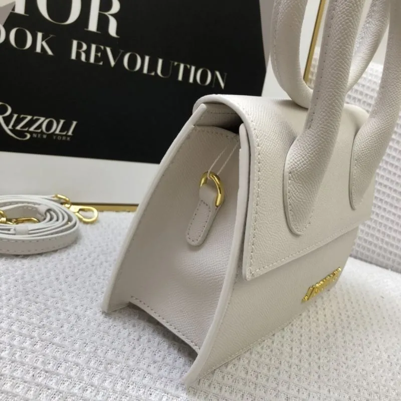 Jacquemus White Convertible Satchel Bag 20cm - Image 6