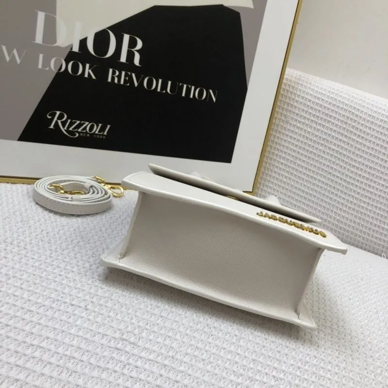 Jacquemus White Convertible Satchel Bag 20cm - Image 7