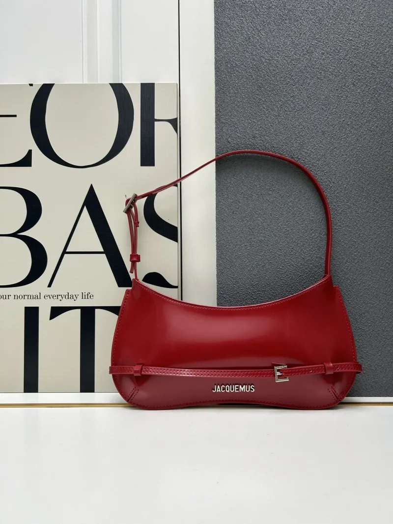 Jacquemus Red Underarm Shoulder Bag - Image 3