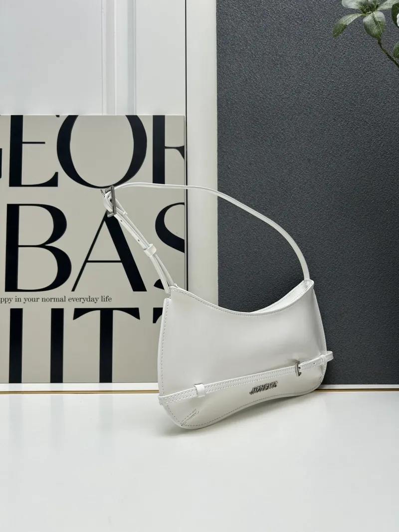 Jacquemus White Top Handle Shoulder Bag - Image 4