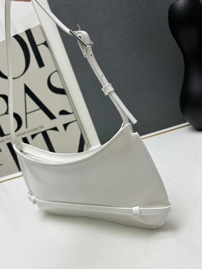 Jacquemus White Top Handle Shoulder Bag - Image 6