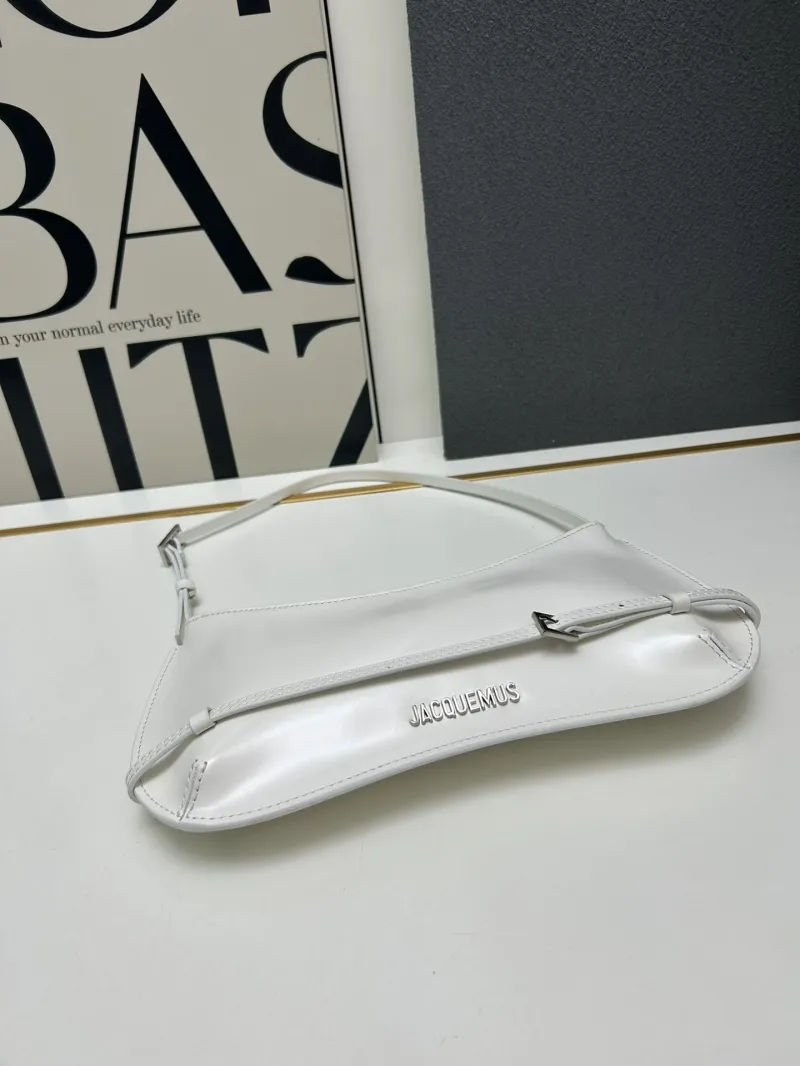 Jacquemus White Top Handle Shoulder Bag - Image 7