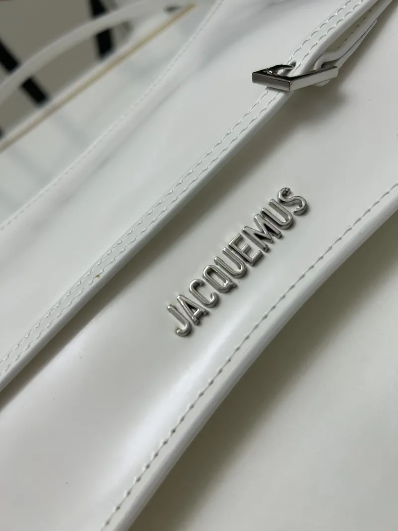 Jacquemus White Top Handle Shoulder Bag - Image 8