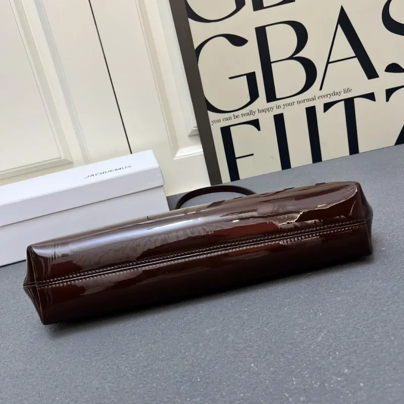 JACQUEMUS Brown Top Handle Bag 1W9143 - Image 7