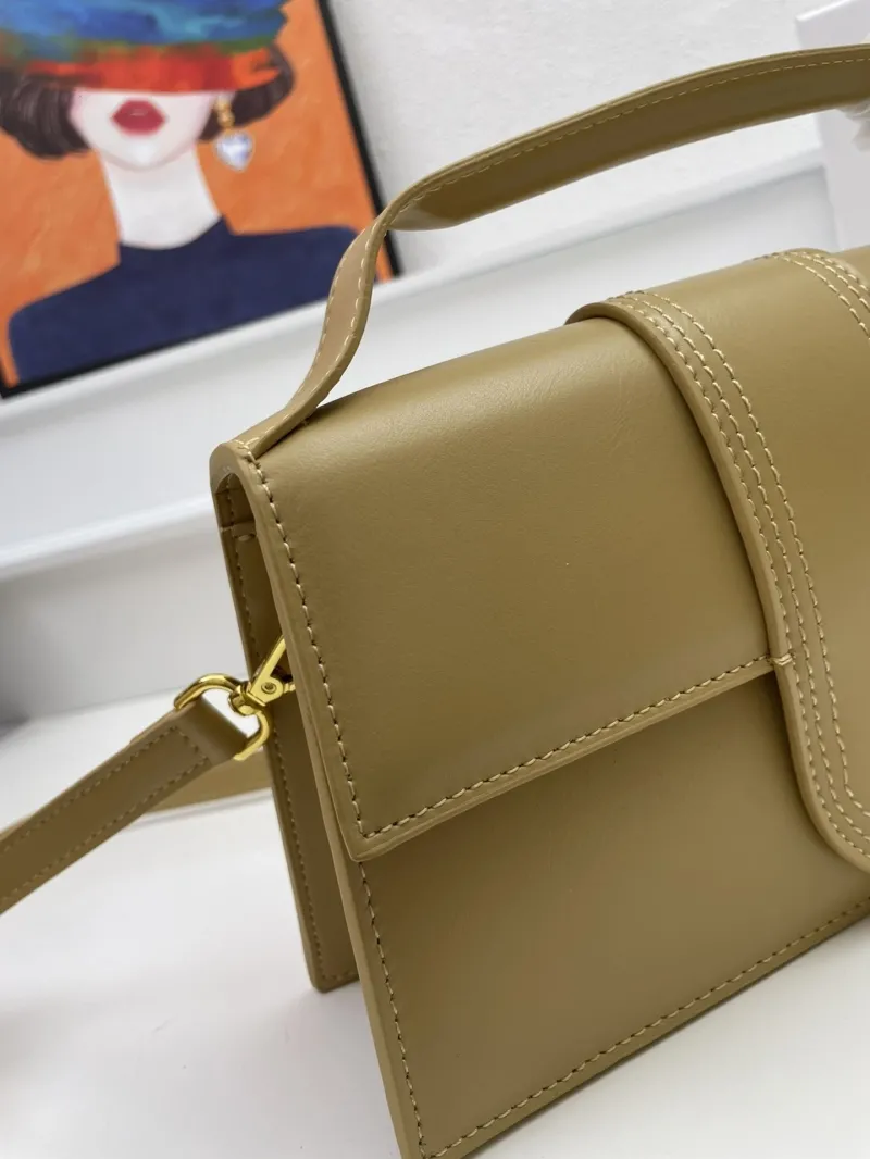 Jacquemus Olive Green Top Handle Crossbody Bag - Image 5