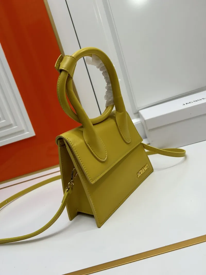 Alternative view of Jacquemus Yellow Top Handle Crossbody Bag