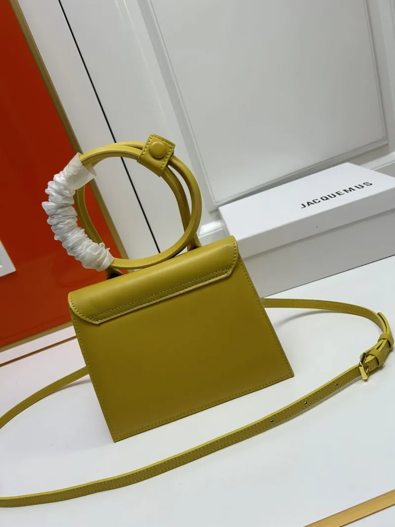Jacquemus Yellow Top Handle Crossbody Bag - Image 3