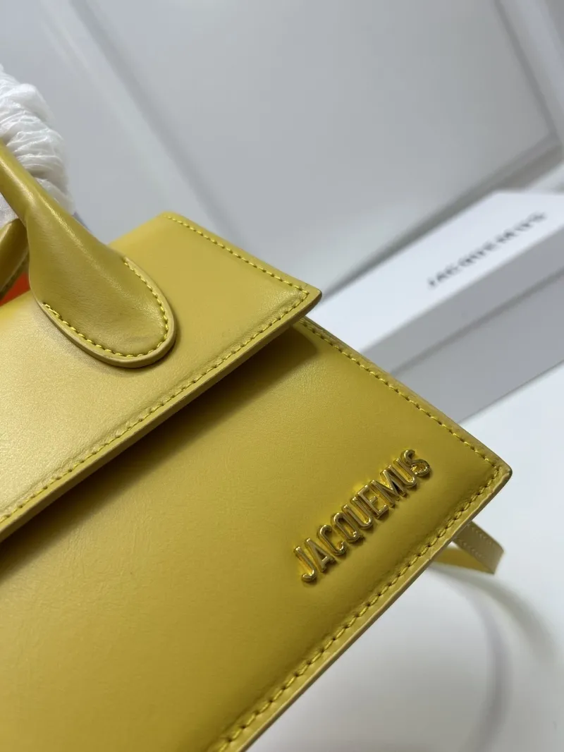 Jacquemus Yellow Top Handle Crossbody Bag - Image 4