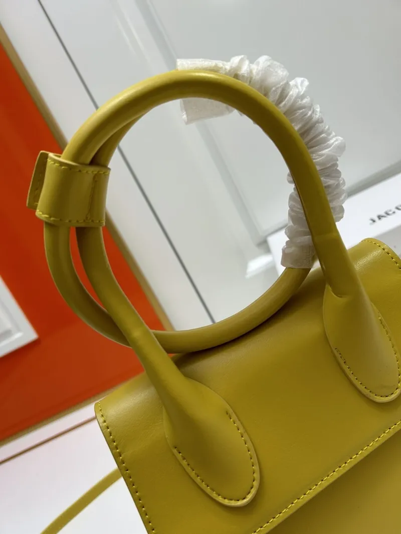 Jacquemus Yellow Top Handle Crossbody Bag - Image 6