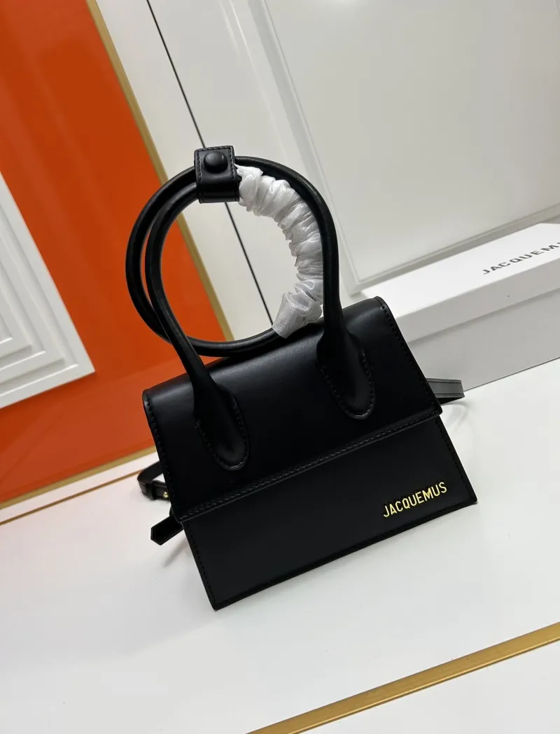 Jacquemus Black Top Handle Crossbody Bag
