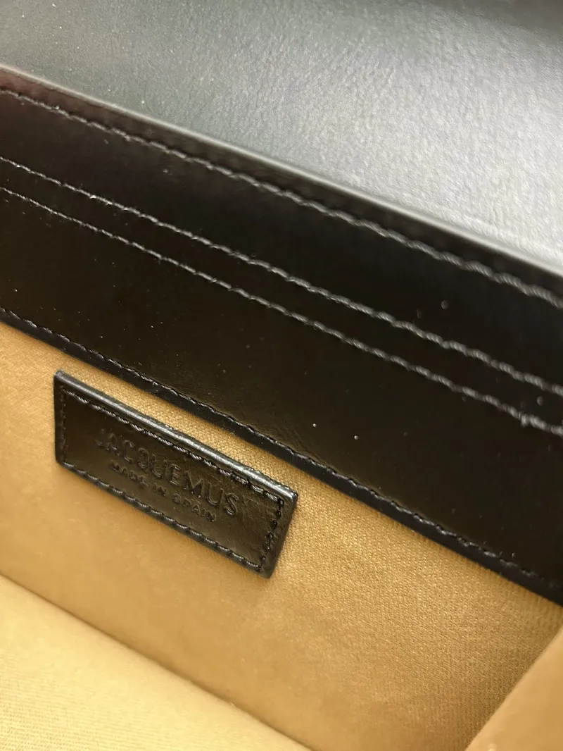 Jacquemus Black Top Handle Crossbody Bag - Image 8