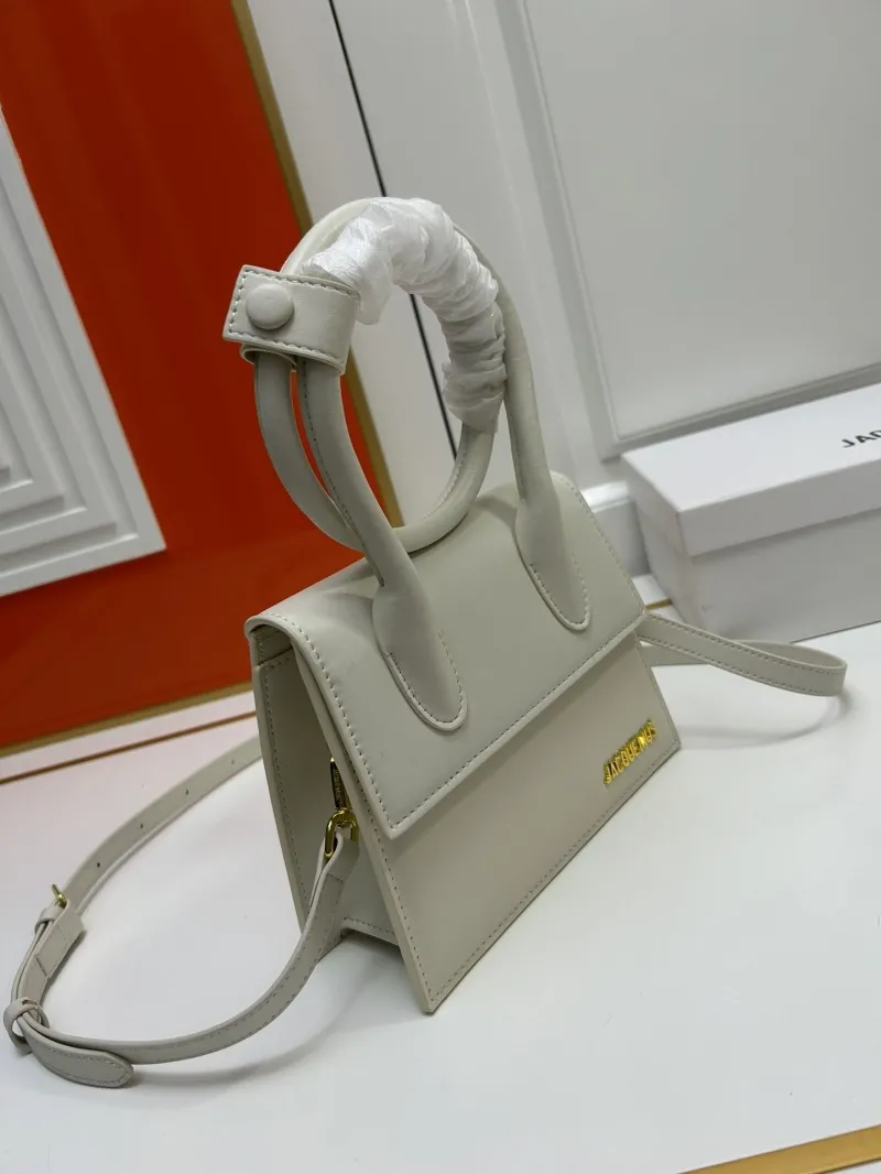Alternative view of Jacquemus Light Gray Top Handle Crossbody Bag