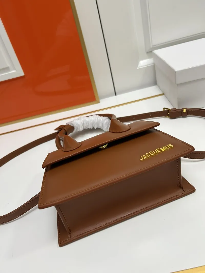 Jacquemus Brown Top Handle Crossbody Bag - Image 7