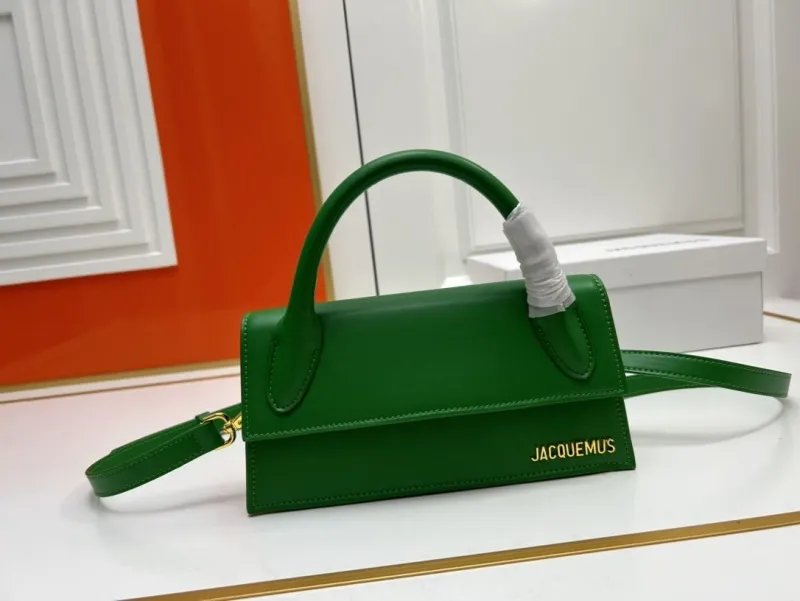 Jacquemus Green Top Handle Crossbody Bag