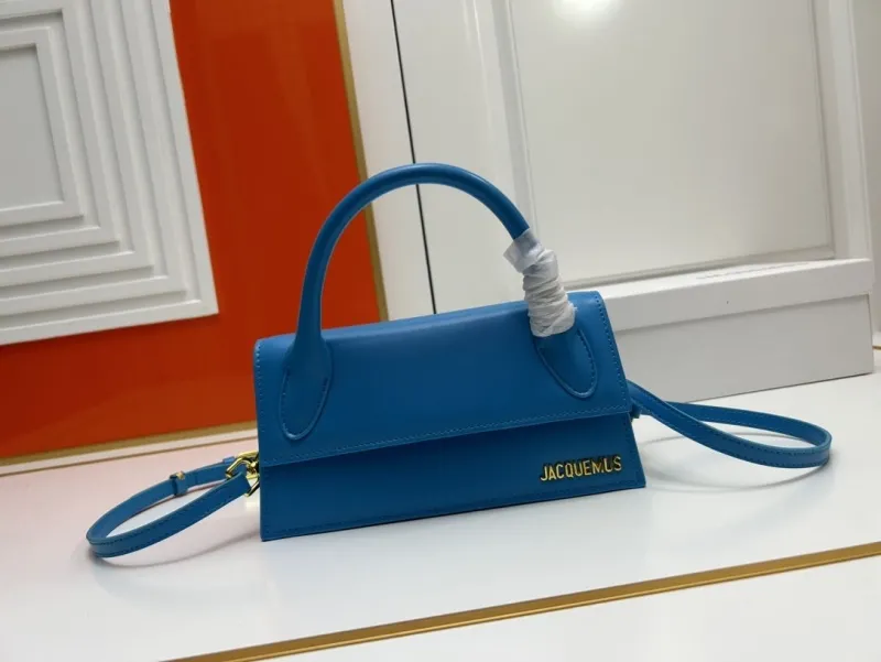 Jacquemus Blue Top Handle Crossbody Bag