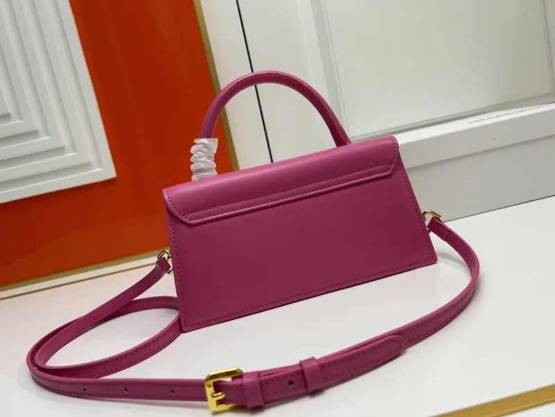 Jacquemus Fuchsia Top Handle Crossbody Bag - Image 3
