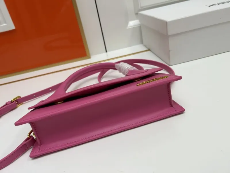 Jacquemus Fuchsia Top Handle Crossbody Bag - Image 7