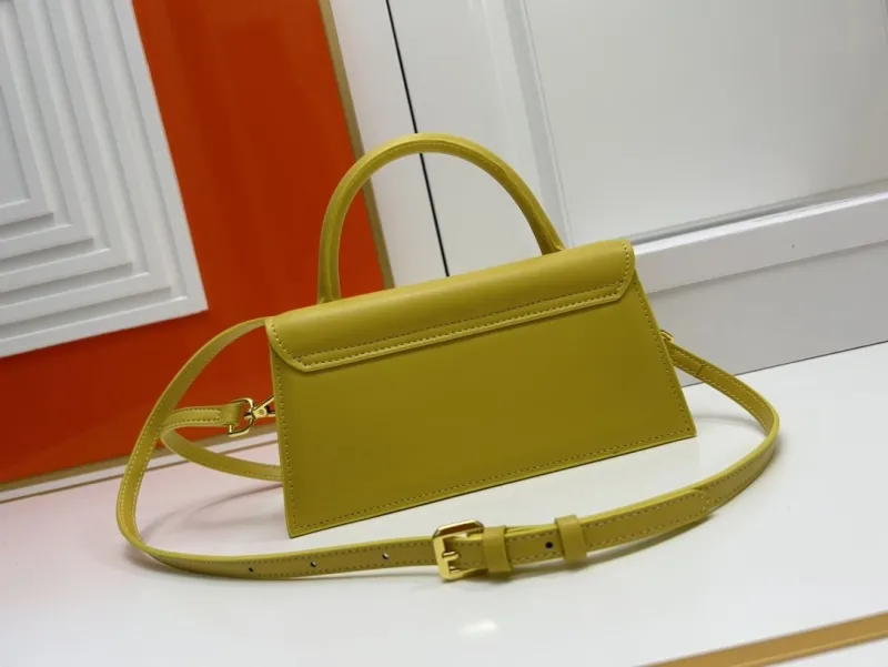 Jacquemus Yellow Top Handle Crossbody Bag - Image 3