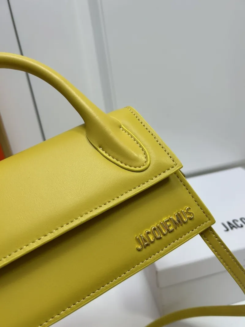 Jacquemus Yellow Top Handle Crossbody Bag - Image 4