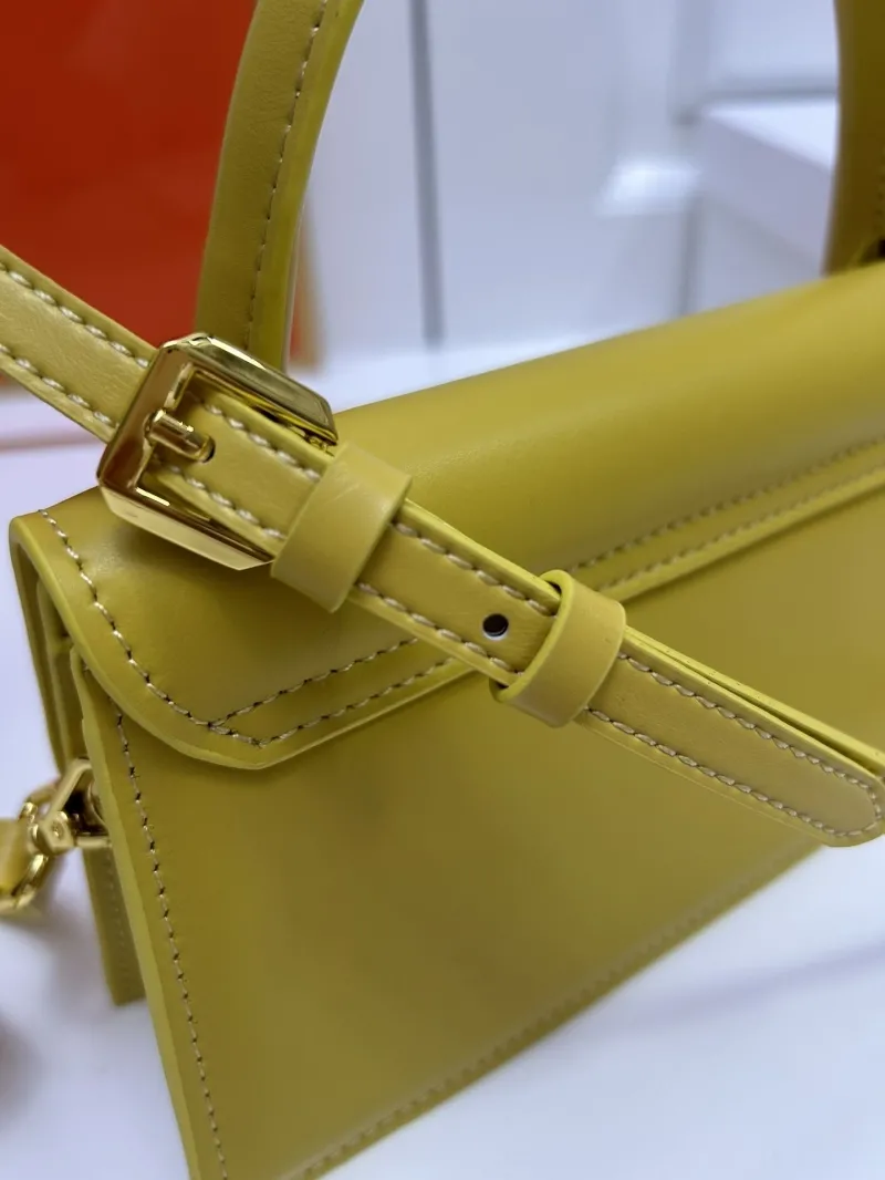 Jacquemus Yellow Top Handle Crossbody Bag - Image 6