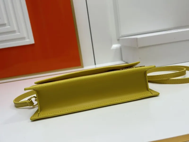 Jacquemus Yellow Top Handle Crossbody Bag - Image 7
