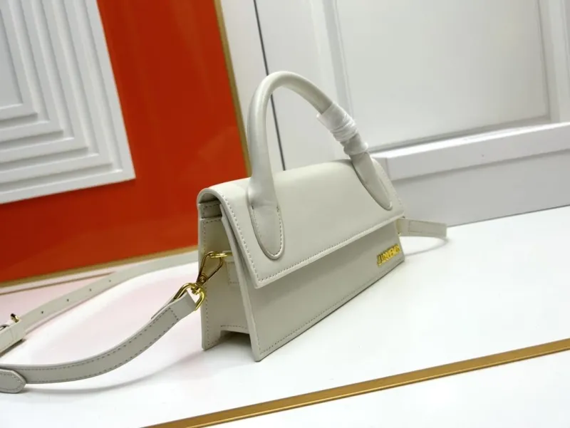 Alternative view of Jacquemus Light Gray Top Handle Crossbody Bag