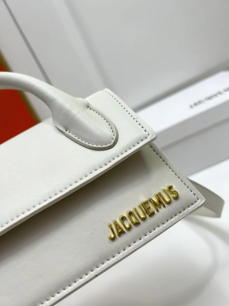 Jacquemus Light Gray Top Handle Crossbody Bag - Image 4