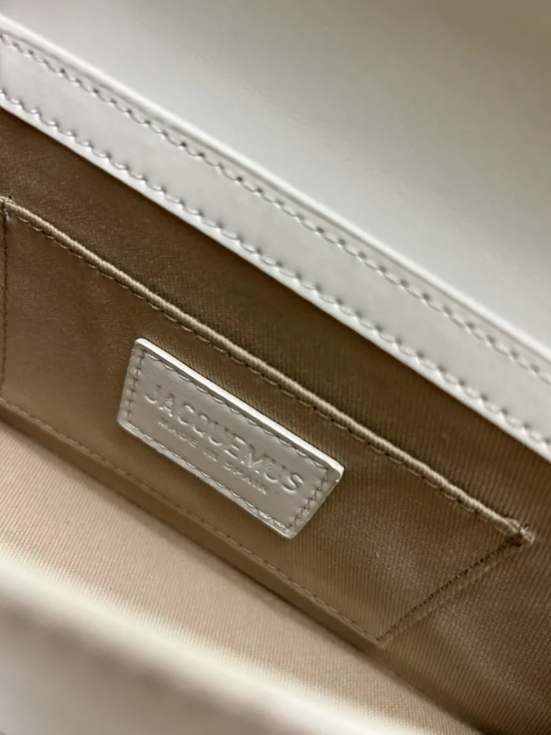 Jacquemus Light Gray Top Handle Crossbody Bag - Image 9