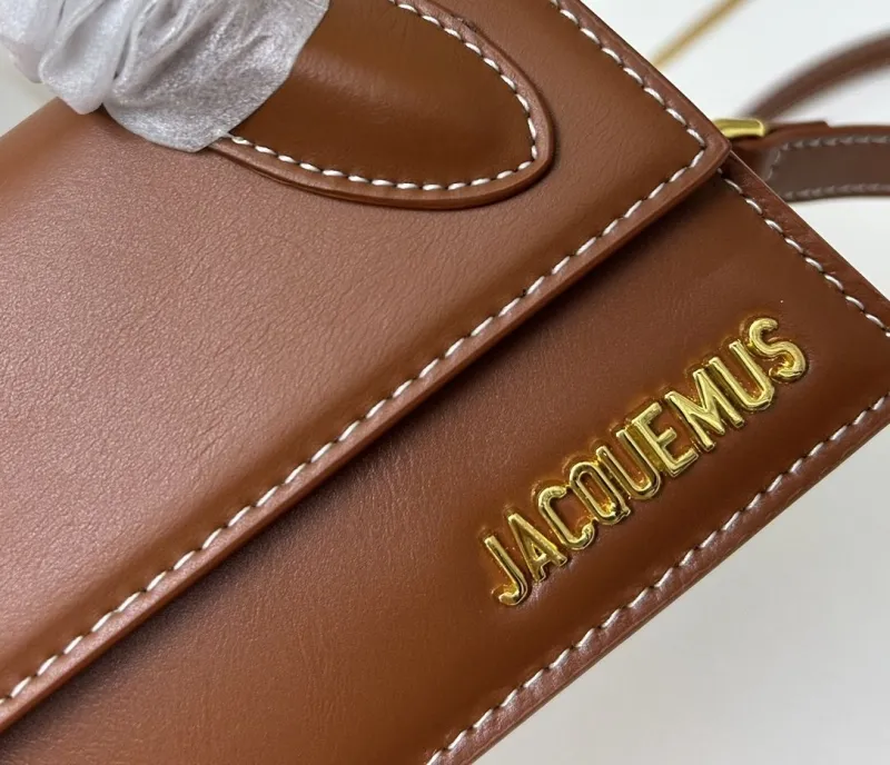 Alternative view of JACQUEMUS Brown Top Handle Crossbody Bag