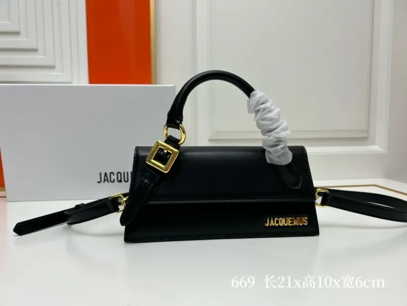 Jacquemus Black Top Handle Crossbody Bag