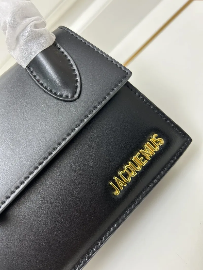 Jacquemus Black Top Handle Crossbody Bag - Image 4