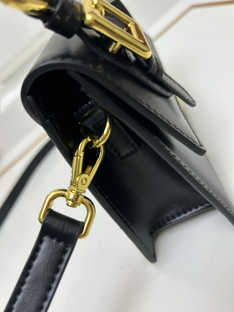 Jacquemus Black Top Handle Crossbody Bag - Image 6