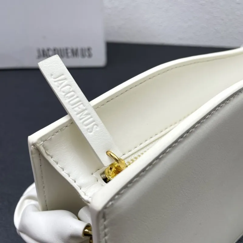 Jacquemus Cream White Top Handle Bag 661 - Image 5