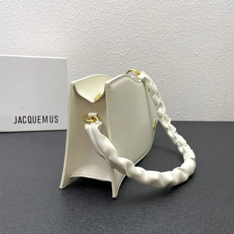 Jacquemus Cream White Top Handle Bag 661 - Image 7