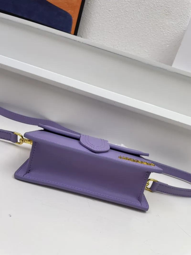 Jacquemus Purple Top Handle Crossbody Bag - Image 7
