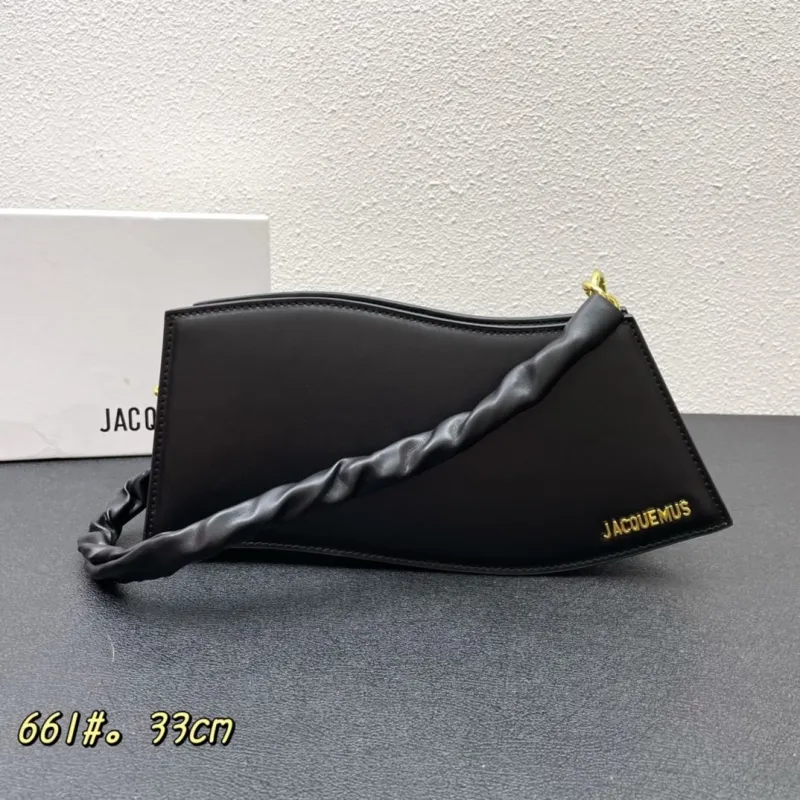 Jacquemus Black Top Handle Bag 661# 33cm - Image 3