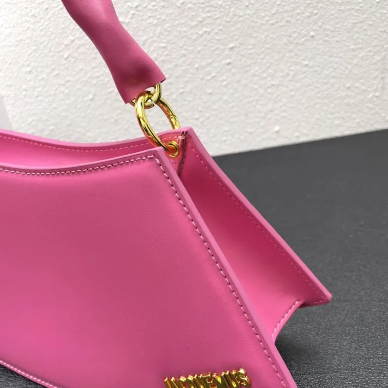 Jacquemus Pink Top Handle Bag 661 Size 33cm - Image 5