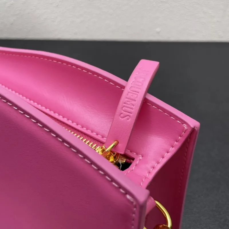 Jacquemus Pink Top Handle Bag 661 Size 33cm - Image 6