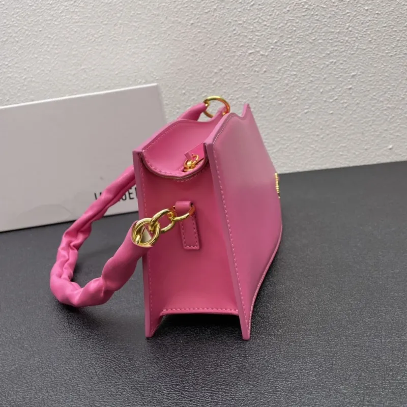 Jacquemus Pink Top Handle Bag 661 Size 33cm - Image 7