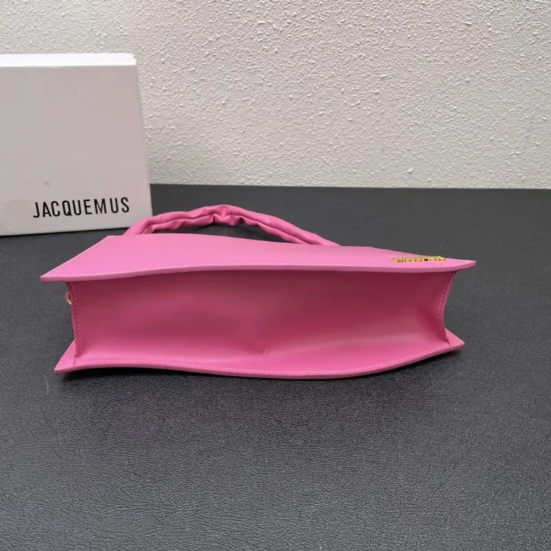 Jacquemus Pink Top Handle Bag 661 Size 33cm - Image 8