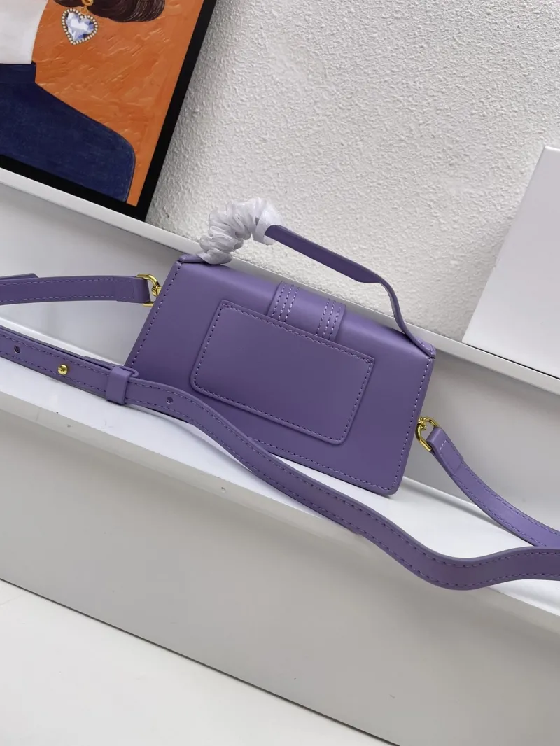 Jacquemus Purple Top Handle Crossbody Bag - Image 3