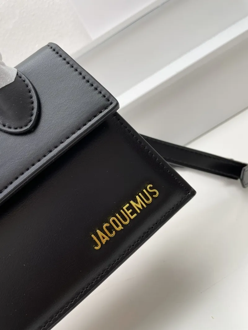 Jacquemus Black Mini Top Handle Crossbody Bag - Image 4