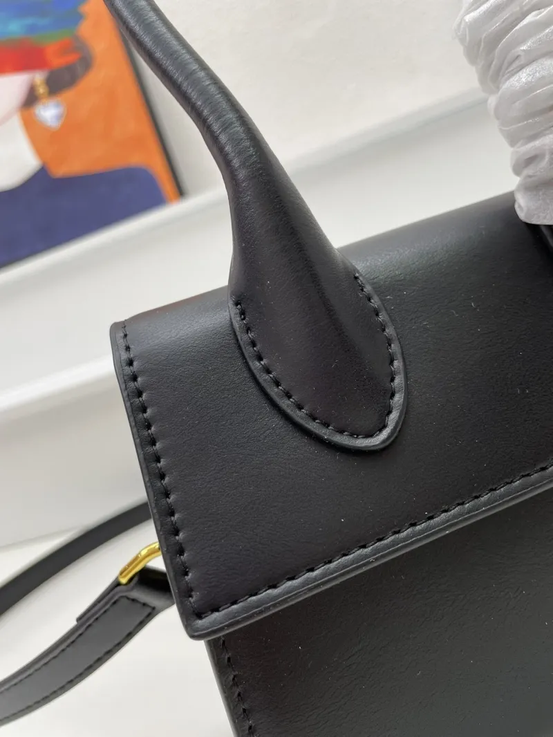 Jacquemus Black Mini Top Handle Crossbody Bag - Image 5