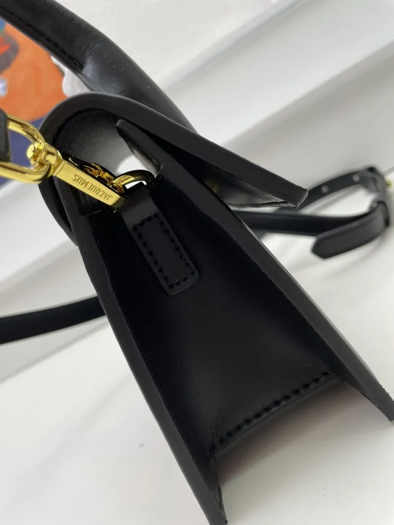 Jacquemus Black Mini Top Handle Crossbody Bag - Image 6