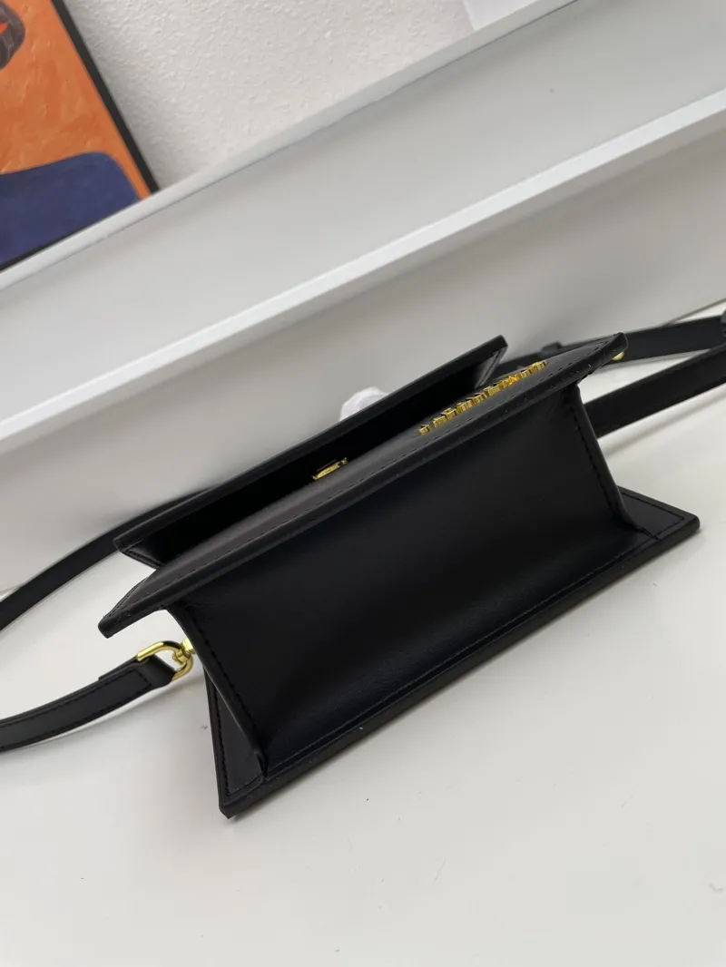 Jacquemus Black Mini Top Handle Crossbody Bag - Image 7