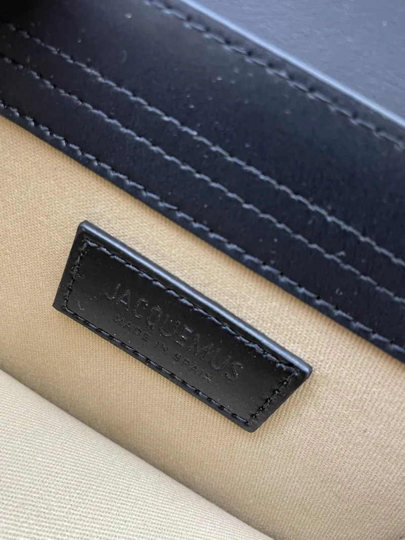 Jacquemus Black Mini Top Handle Crossbody Bag - Image 9