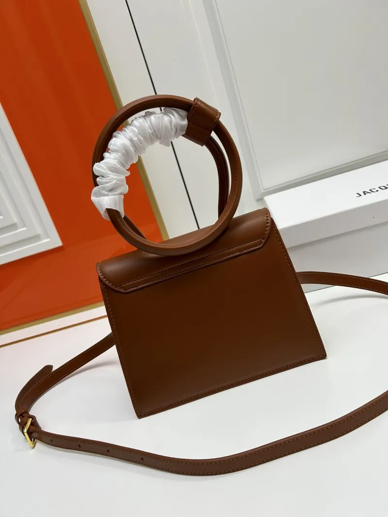 Jacquemus Brown Top Handle Crossbody Bag - Image 3