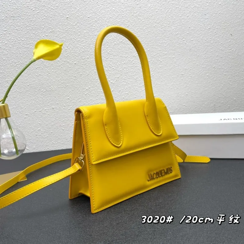 Alternative view of Jacquemus 3020 Yellow 20cm Top Handle Crossbody Bag