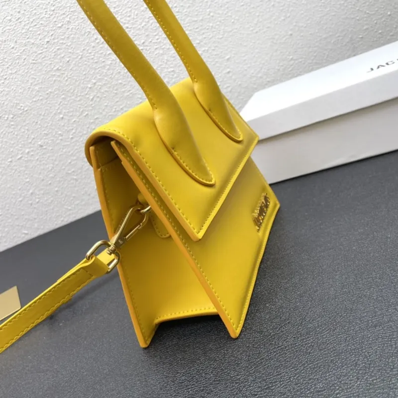 Jacquemus 3020 Yellow 20cm Top Handle Crossbody Bag - Image 4