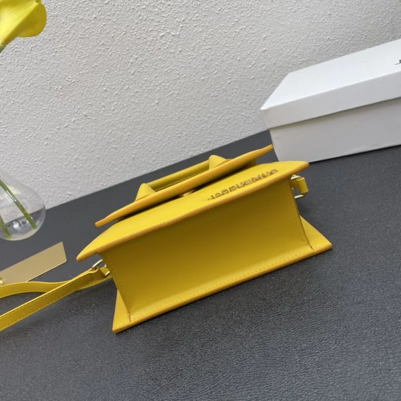Jacquemus 3020 Yellow 20cm Top Handle Crossbody Bag - Image 7